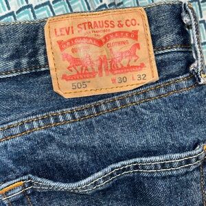 Levi's 505 Classic Straight Fit Denim Jeans